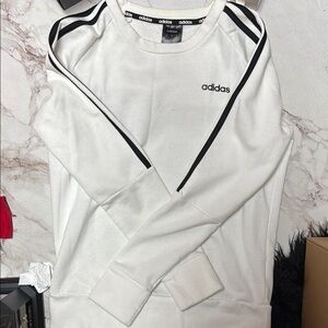 Adidas Cream Pullover with Black Accents